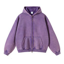 Retro Zipped Loose Hoodie