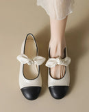 Women's Round-Toe Bow Flat Shoes