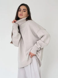 Turtleneck Oversized Pullover Sweater