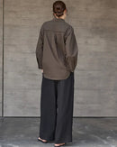 Casual Collared Single-Breasted Loose-Fitting Shirt