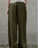 Casual Linen High-Waisted Loose Wide-Leg Pants