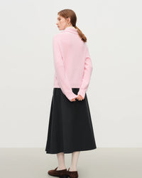 Wool Blend Knitted Cardigan Casual Sweater