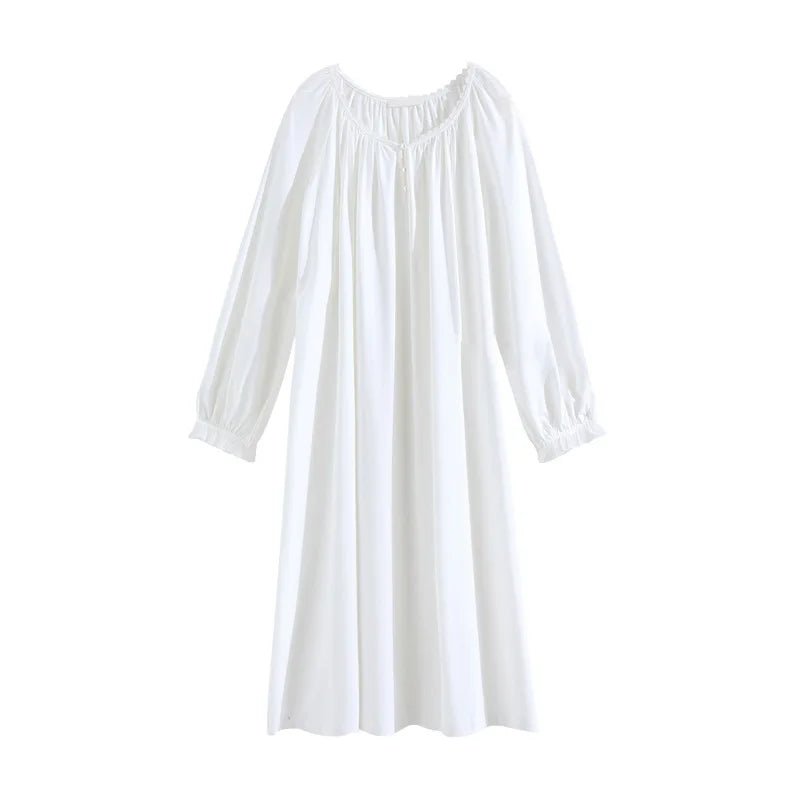 Cotton Round Neck Plus Size Nightdress