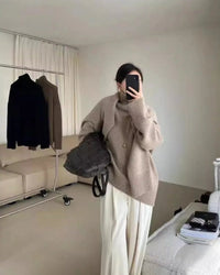 Cashmere Turtleneck Loose Sweater