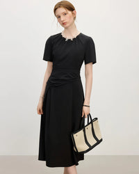 Temperament Waist A-line Dress for Summer