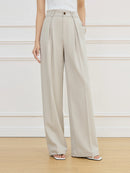 High Waist Straight Pants
