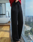 Cashmere Knit Wide Leg Pants