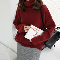 Turtleneck Loose Wool Sweater