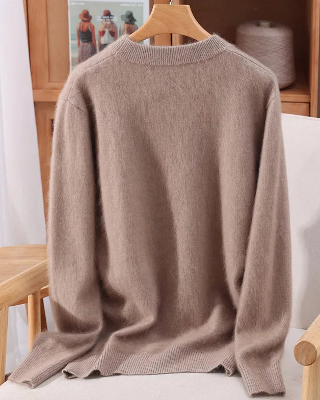 Mink Cashmere Crewneck Sweater