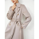 Water Ripple Double-sided Woolen Coat