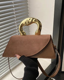 Minimalist PU Leather Square Shoulder Bag