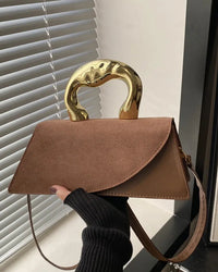 Minimalist PU Leather Square Shoulder Bag