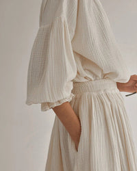 Retro Lantern Sleeve Casual Ol Shirt