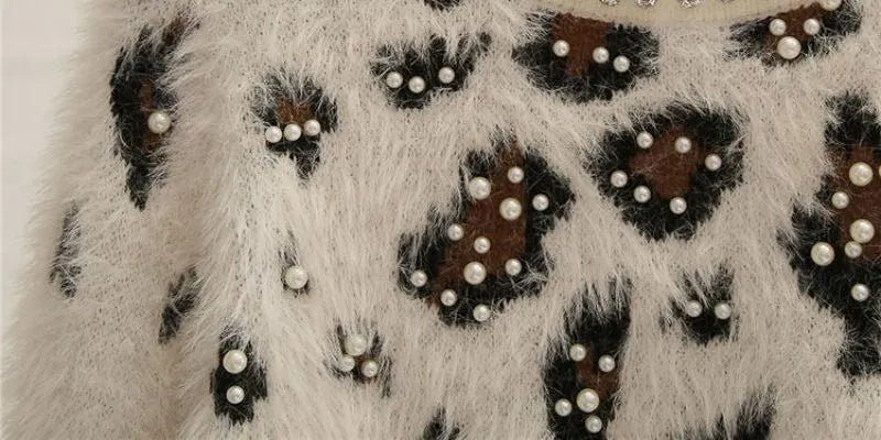 Leopard Vintage Knitted Sweater