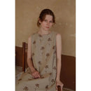 Cotton-colored Woven Jacquard  Nightdress