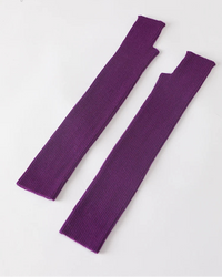 Wool Blend Knit Long Arm Warmers