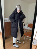 Oversized Long Parka Jacket with A Hood