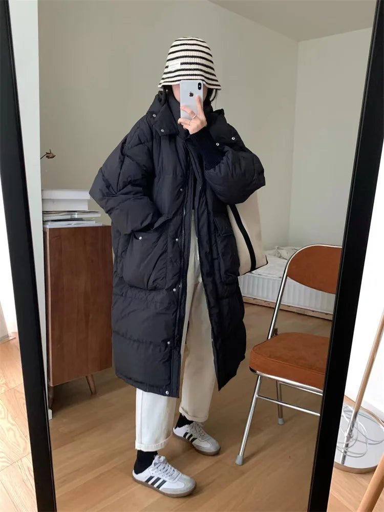 Oversized Long Parka Jacket with A Hood
