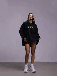Oversized Ducks Printed Sweatshirt