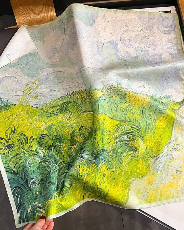 New Women's Silk Printed Scarf