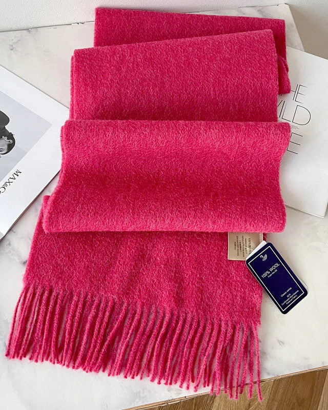 Fringed Wool Scarf