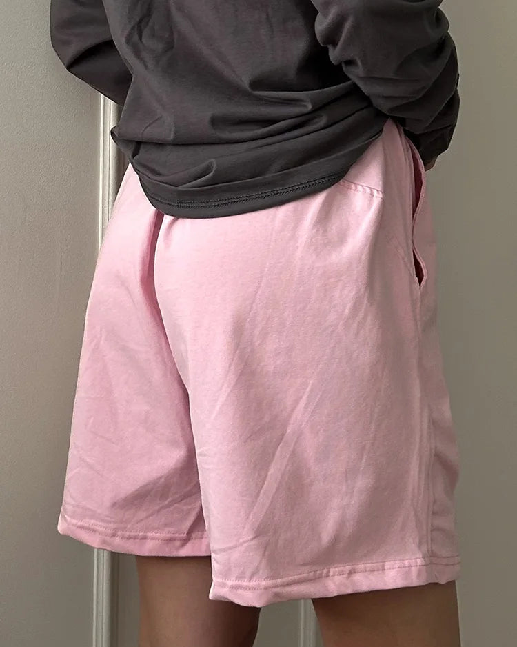 Soft Elastic Waist Everyday Lounge Shorts