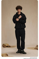 Solid Washed Distressed Ripped Hoodies