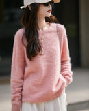 Loose-Fit Crewneck Pullover Sweater