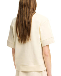 Elegant Embroidered V-Neck Short-Sleeved T-Shirt