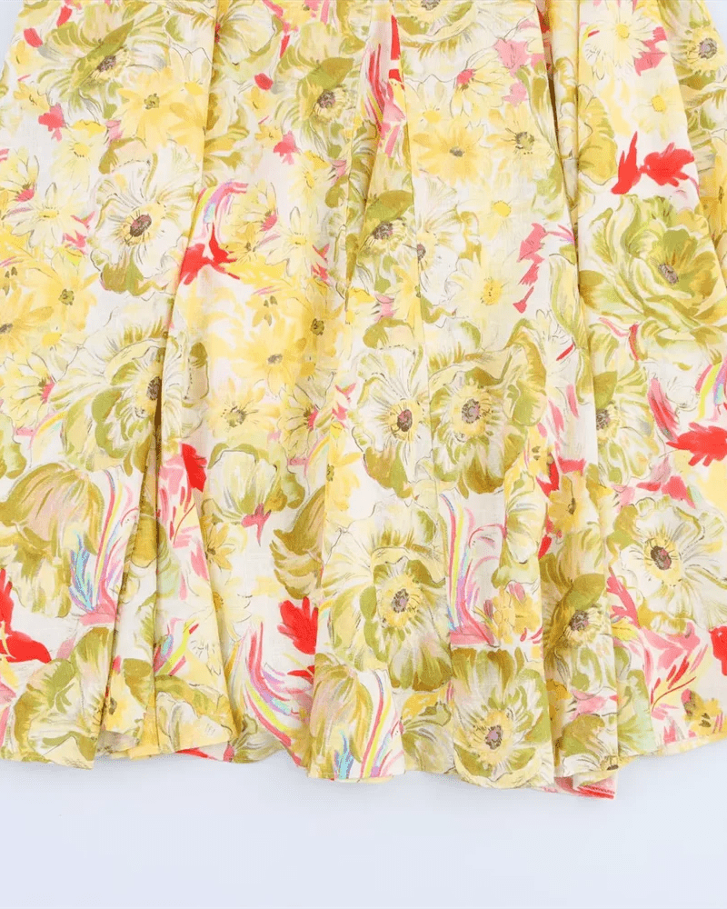 Casual And Sweet Floral Print Sundress