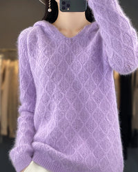Mink Cashmere Hooded Sweater