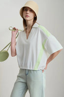 V-Neck Minimalist Cotton Pullover