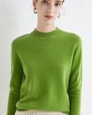 Merino Wool Mock Neck Sweater