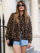Leopard Printted Short Jacket