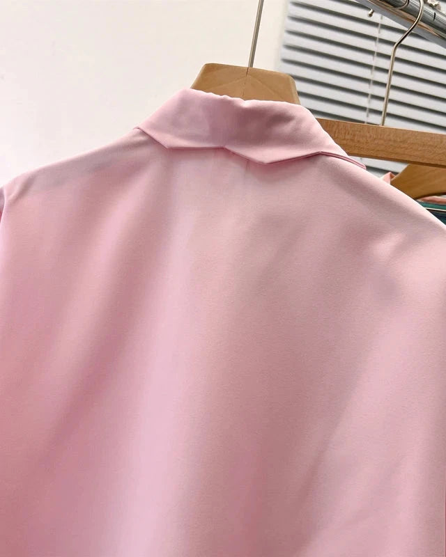 Refined Polo Collar Pullover Shirt
