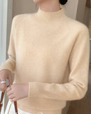 Pure Cashmere Half-Turtleneck Pullover
