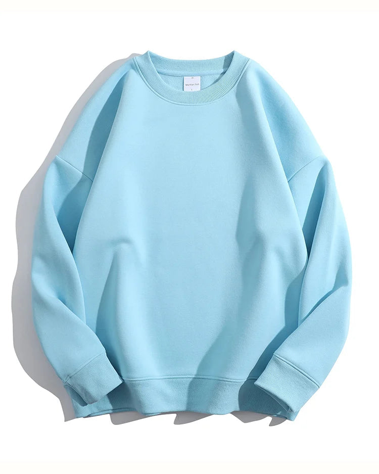 Loose-Fit Fleece Pullover Sweatshirt