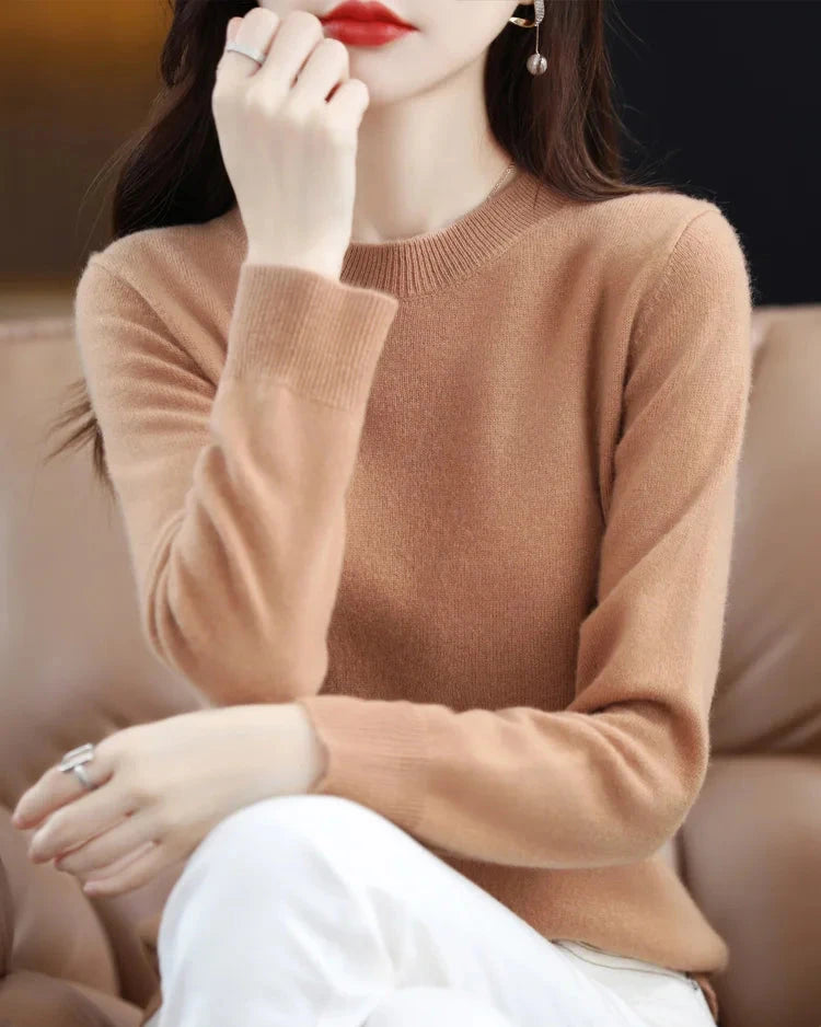Merino Wool Round Neck Sweater