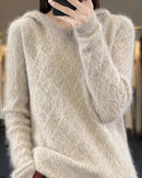 Mink Cashmere Hooded Sweater