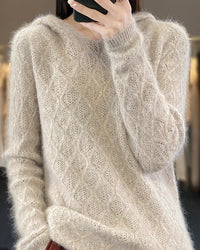 Mink Cashmere Hooded Sweater
