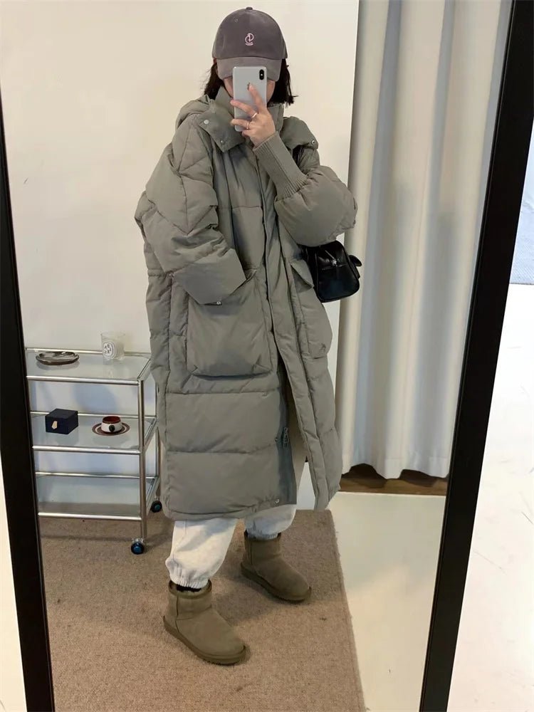 Oversized Long Parka Jacket with A Hood