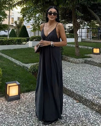 Sexy Backless Long Beach Dress