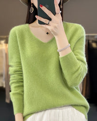 Merino Wool V-Neck Sweater
