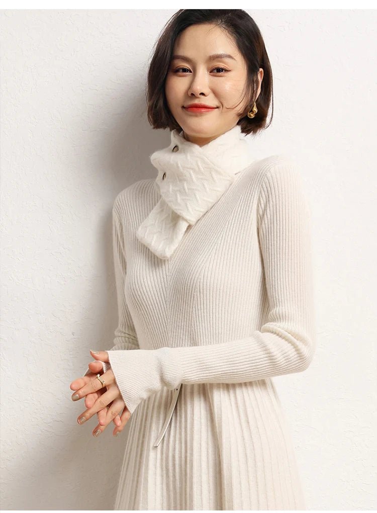 Cashmere Knit Warm Scarf