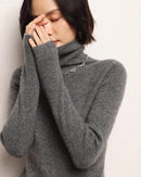 Soft Cashmere Turtleneck Slim-Fit Sweater