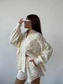 Cotton long sleeves Shirt & Shorts Set