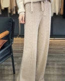 Merino Wool Wide Leg Knit Pants