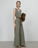 High-Waist Wide-Leg Tank Jumpsuit