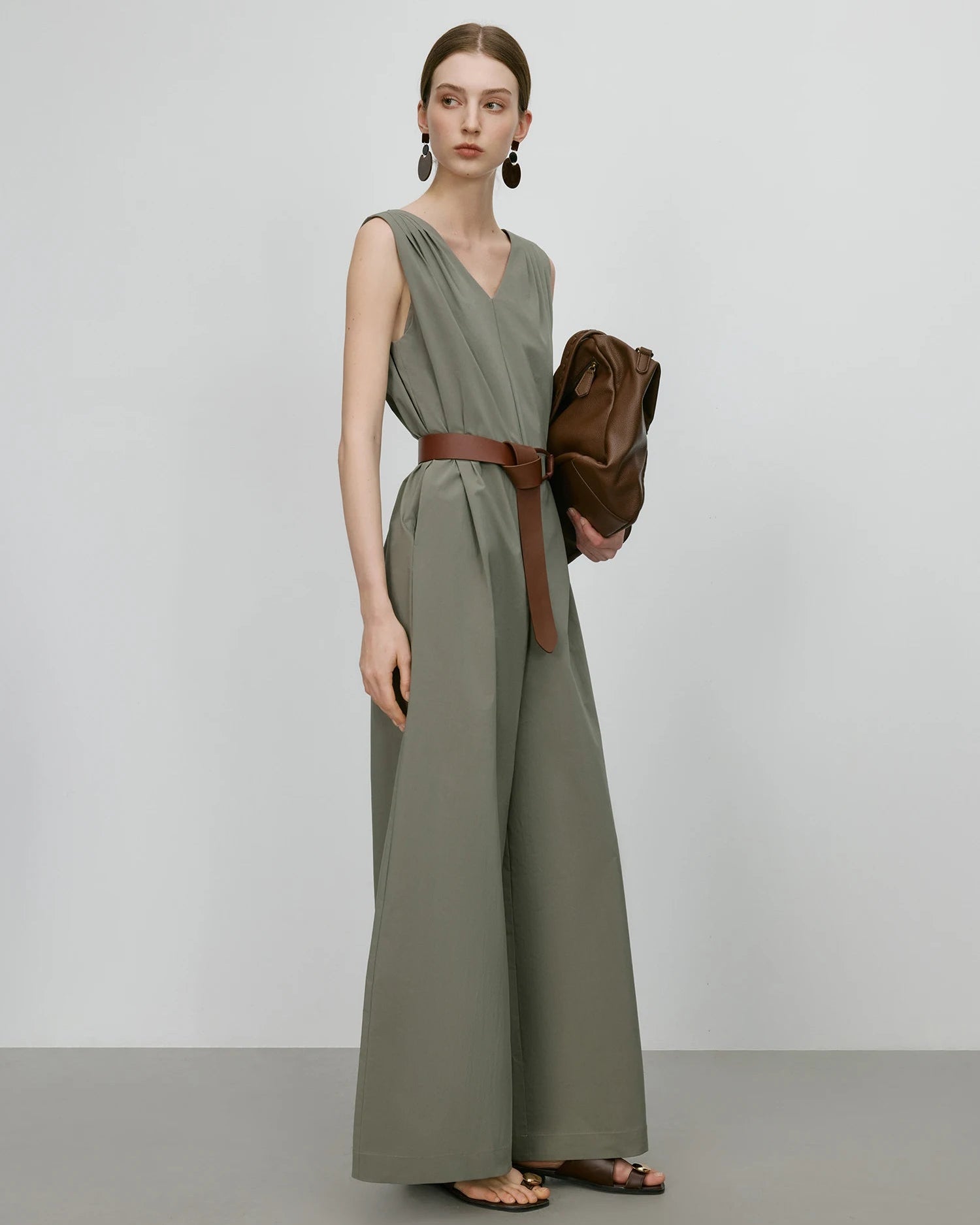 High-Waist Wide-Leg Tank Jumpsuit