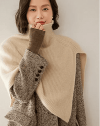Cashmere Turtleneck Knitted Shawl Scarf